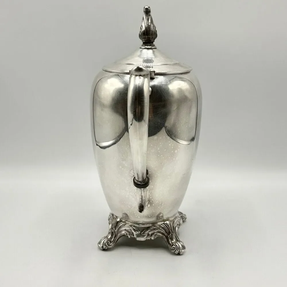 F B Rogers Silver Co. Silver Plated Vintage 19th Century Tea Pot #2670